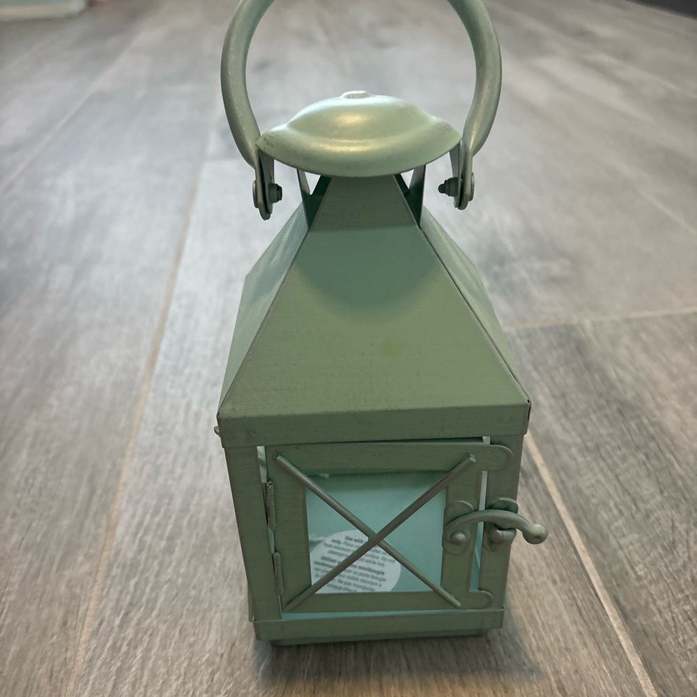 Green Metal Lantern